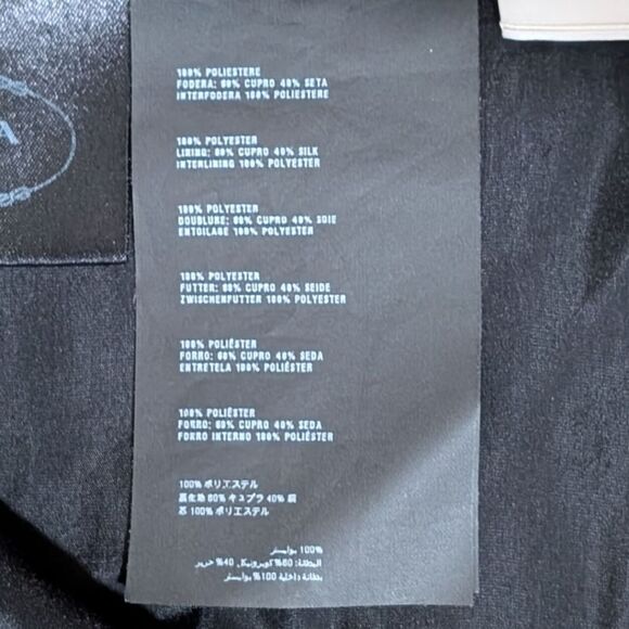 Prada Italy Black Classic High-Waisted A-Line Midi Skirt Size EU 38, US 6 - Picture 5 of 6